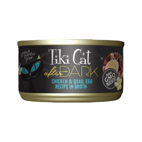 Tiki Cat After Dark Chicken & Quail Egg Recipe in Broth Canned Cat Food