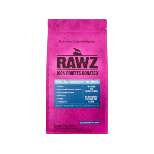 Rawz Salmon, Dehydrated Chicken & Whitefish Recipe Dry Cat Food 7.8 lb