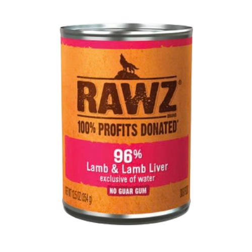 Rawz 96% Lamb & Lamb Liver Canned Dog Food