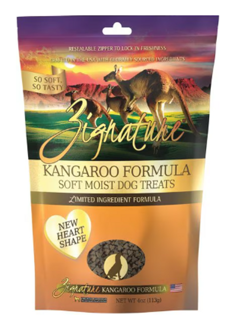 Zignature Kangaroo Flavored Soft Dog Treats 4 oz