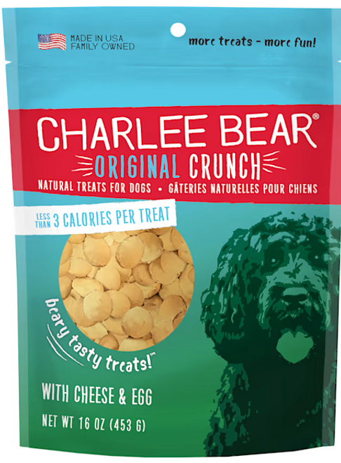 Charlee Bear Original Crunch Cheese & Egg Dog Treats 