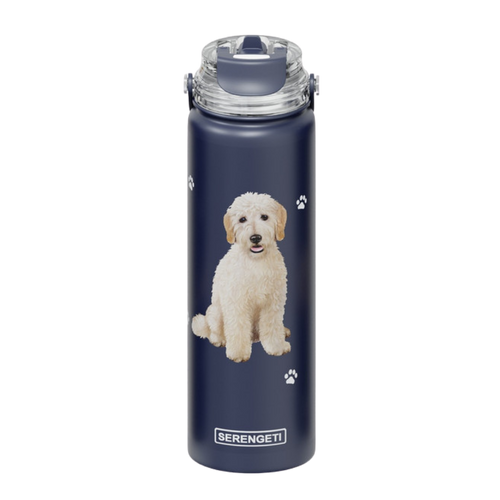 E & S Imports Serengeti Goldendoodle Stainless Steel Water Bottle 24 oz