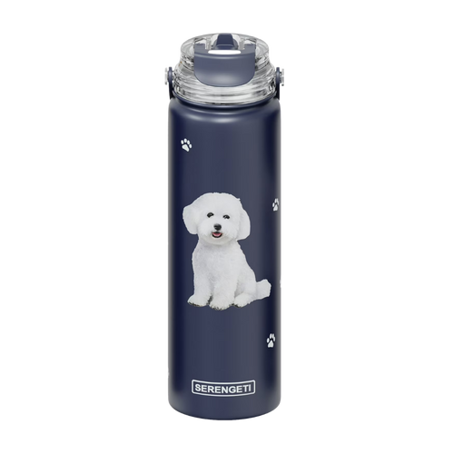 E & S Imports Serengeti Bichon Frise Stainless Steel Water Bottle 24 oz