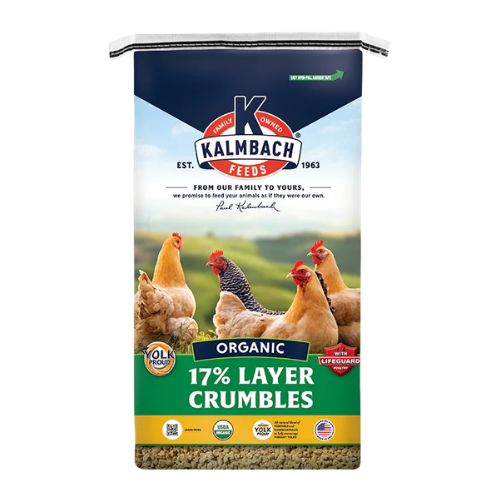 Kalmbach Feeds Organic 17% Layer Crumbles Chicken Feed 35 lb
