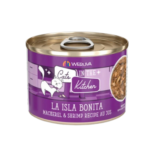 Weruva Cats in the Kitchen La Isla Bonita Mackerel & Shrimp Au Jus Grain-Free Canned Cat Food
