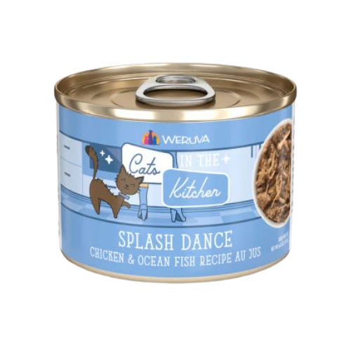 Weruva Cats in the Kitchen Splash Dance Chicken & Ocean Fish Au Jus Grain-Free Canned Cat Food