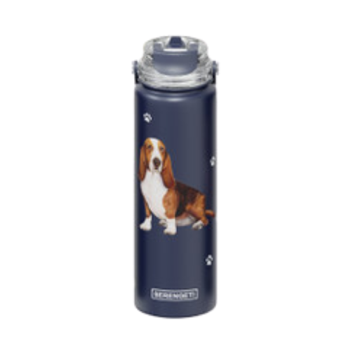 E & S Imports Serengeti Basset Hound Water Bottle 24 oz