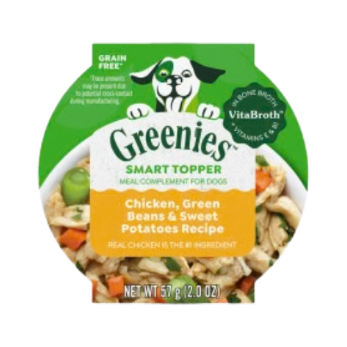 Greenies Smart Topper Wet Mix-In Topper Chicken, Green Beans & Sweet Potatoes Recipe for Dogs 2 oz