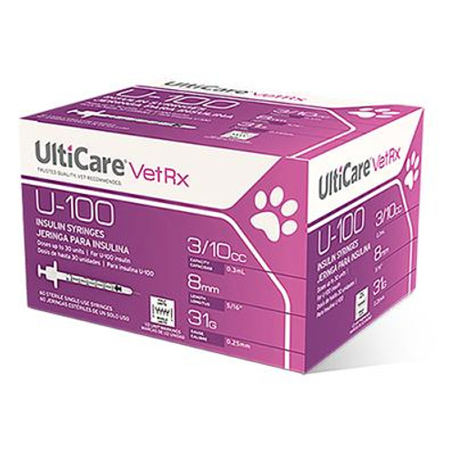 U-40 Insulin Syringes 1/2 Unit Markings - Feeders Pet Supply