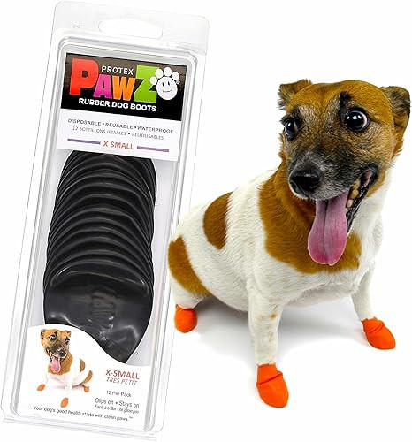 Pawz Waterproof Rubber Dog Boots 12 pack - Feeders Pet Supply