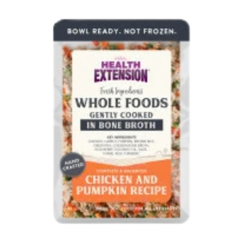 Health Extension Whole Foods Gently Cooked in Bone Broth Chicken & Pumpkin Recipe Dog Food