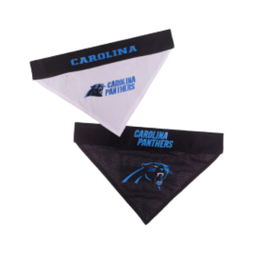 Pets First Carolina Panthers Reversible Pet Bandana