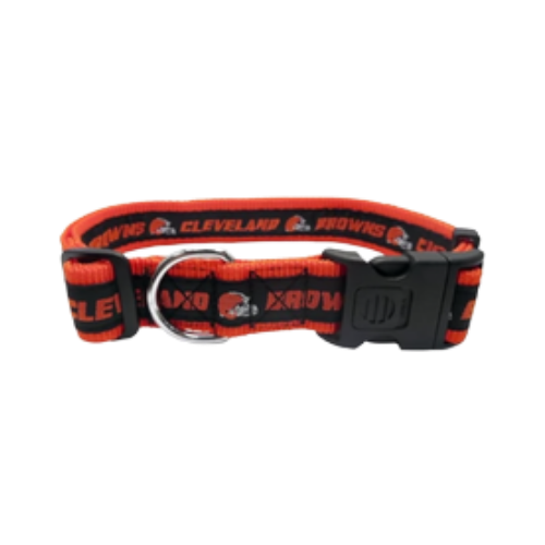 Pets First Cleveland Browns Adjustable Dog Collar