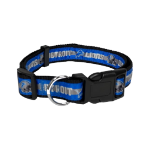 Pets First Detroit Lions Adjustable Dog Collar