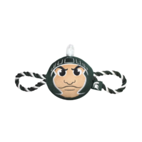 Pets First Michigan State Spartans Mascot Rope Dog Toy 25 in