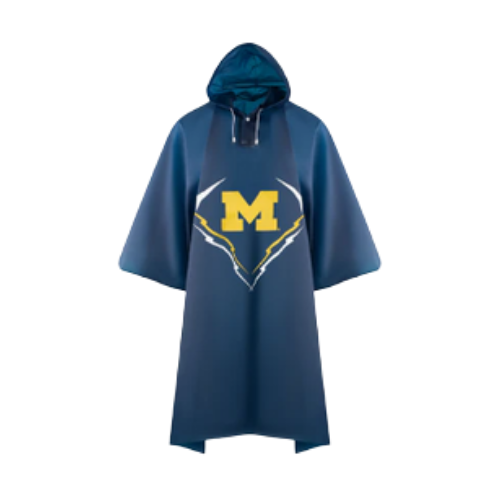 Pets First Michigan Wolverines Premium Poncho for Humans 