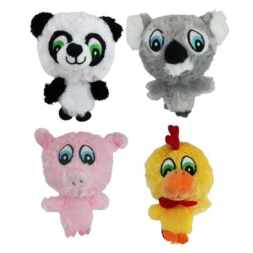 Incredipet Knob Noggins Plush Dog Toy, Assorted 5.5 in