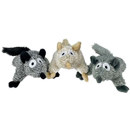 Incredipet Squirrel Plush Dog toy 4.5 in