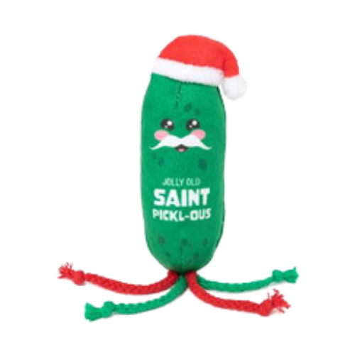 Fuzzyard Holiday Jolly Old Saint Pickl-ous Cat Toy 7 in