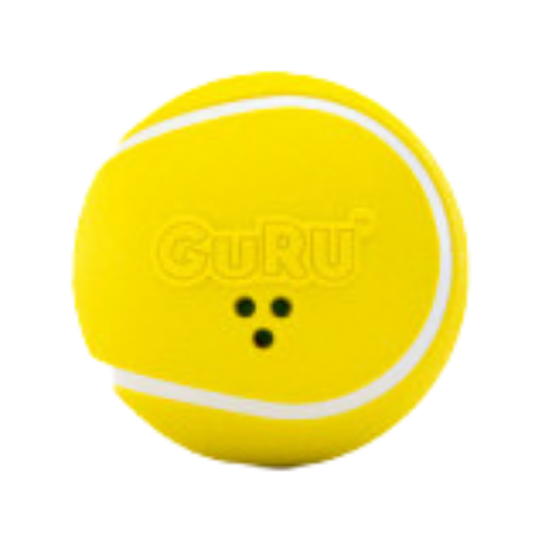 Guru Giggling Tennis Ball Interactive Dog Toy 