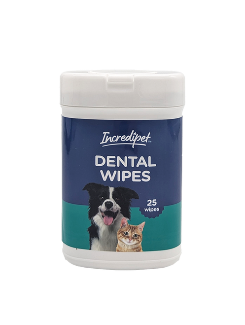 Incredipet Dental Pet Wipes 25 ct