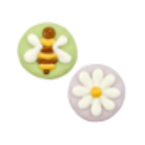 Bosco & Roxy Spring Flower & Bees Dog Cookie Treat, Assorted 