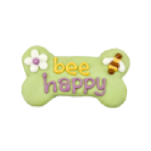 Bosco & Roxy Spring Bee Happy Dog Cookie Treat 6 in