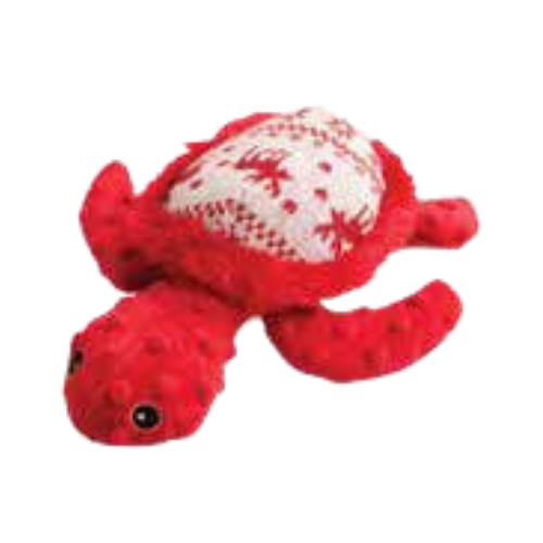 Snugarooz Holiday Merry the Turtle Plush Dog Toy 10 in
