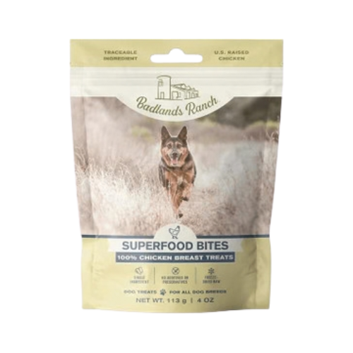 Badlands Ranch Superfood Bites Freeze-Dried Raw Chicken Breast Dog Treats 4 oz