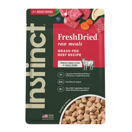 Instinct Freeze-Dried Raw Meals Real Beef Recipe Grain-Free Dog Food 25 oz