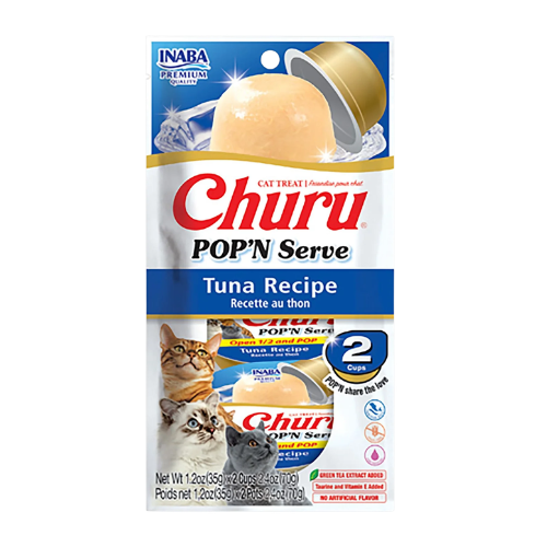 Inaba Churu POP'N Serve Tuna Recipe Cat Treat 2 pk