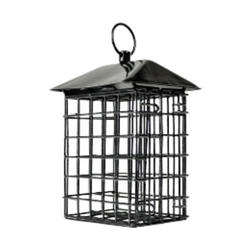 Nature's Way Double Suet Cake Cage Wild Bird Feeder with Roof 