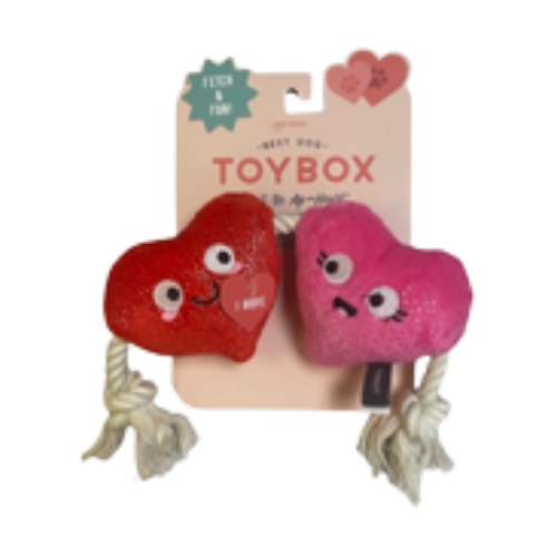 Pet Fringe Studio Valentine's Day Can't Be Ap-Heart Plush & Rope Dog Toy 12 in
