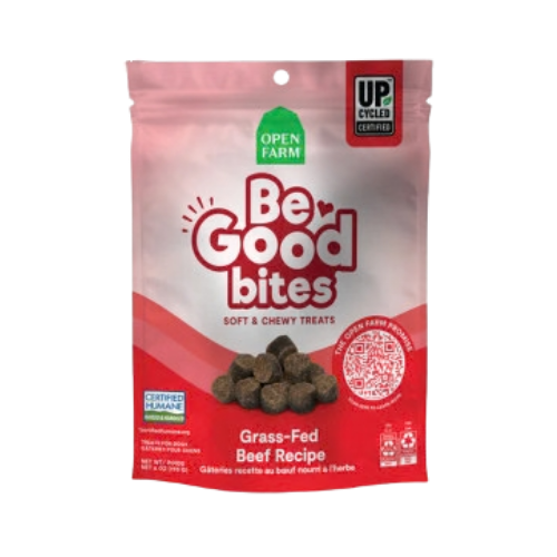 Open Farm Be Good Bites Grass-Fed Beef Recipe Soft & Chewy Dog Treats 6 oz