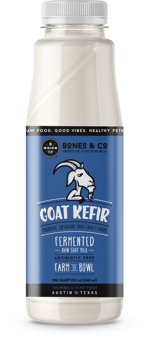 Bones & Company Frozen Goat Kefir Fermented Raw Goat Milk 32 oz