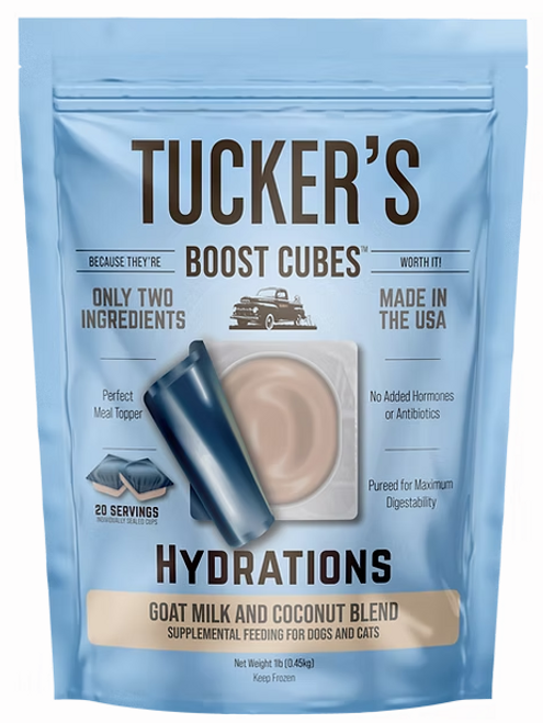 Tucker's Frozen Hydrations Goat Milk & Coconut Blend Boost Cubes for Dogs & Cats 20 ct