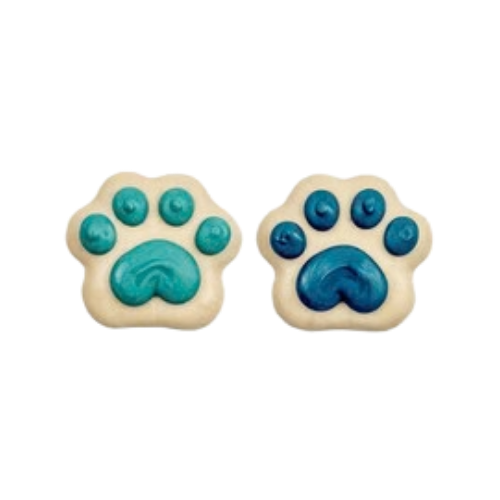 Bosco & Roxy Winter Mini Pawprint Dog Cookie Treat, Assorted 