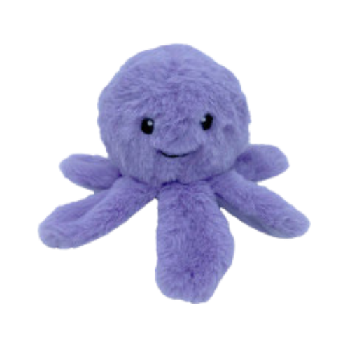 Petlou EZ Squeaky Octopus Ball Stuffing-Free Dog Toy 4 in