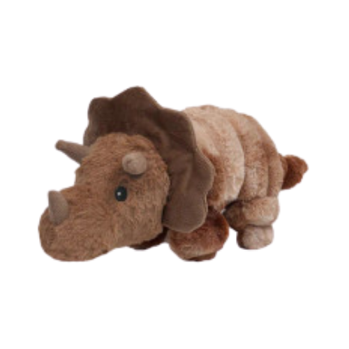 Petlou Dino Friends Triceratops Plush Dog Toy 26 in
