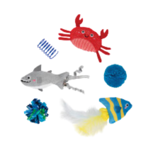 Pet Fringe Studio Summer Water You Waiting For? Cat Toys 6 pk