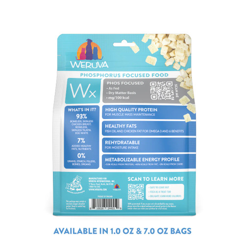 Weruva Freeze Dried Wx Phosphorus Focused Chicken Breast & Tilapia Formula Cat Food Supplement