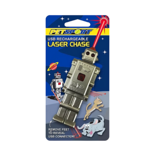 Petsport USB Rechargeable Laser Chase Pet Toy 4 in