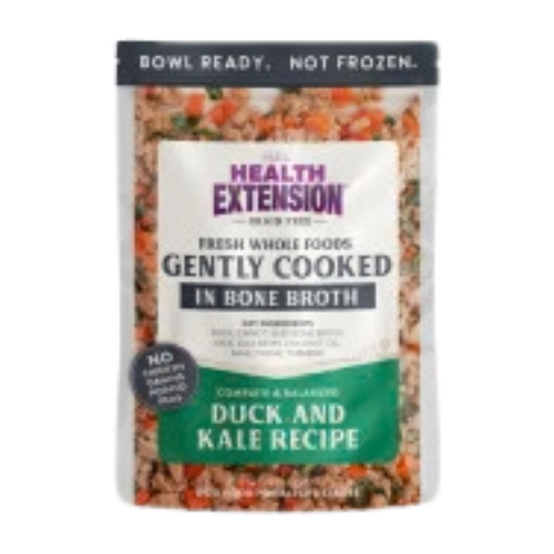 Health Extension Whole Foods Gently Cooked in Bone Broth Grain Free Duck & Kale Recipe Dog Food