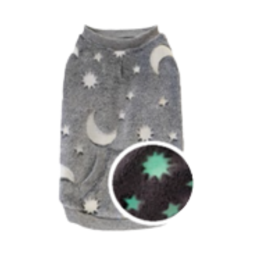 Spot Glow in the Dark Grey Dog Sweatshirt