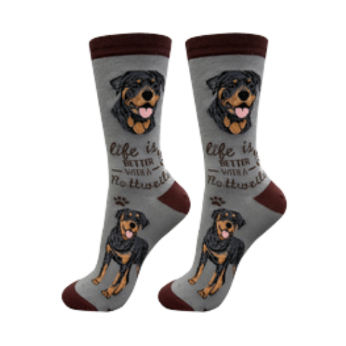 E & S Imports Life is Better With a Rottweiler Socks 