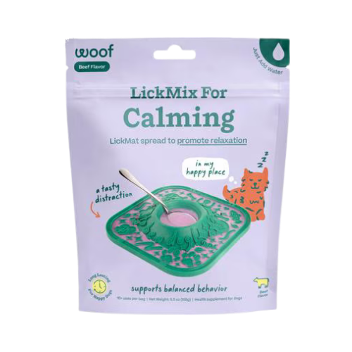 Woof Calming LickMix Lick Mat Spread for Dogs 5.5 oz