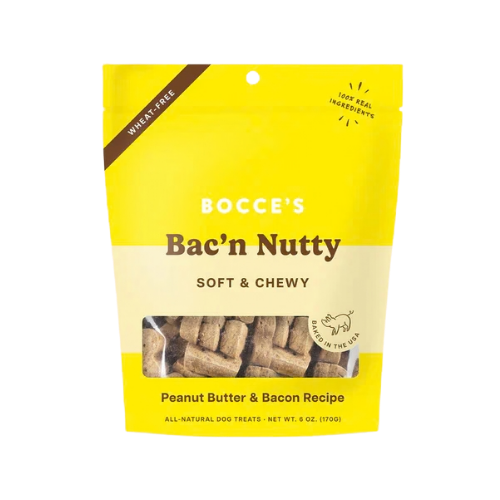 Bocce Bac'N Nutty Soft & Chewy Dog Treats 6 oz