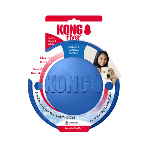 Kong Old Glory Natural Rubber Flyer Disc Dog Toy