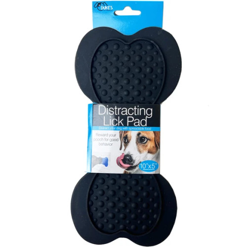 Kole Imports Bone-Shaped Dog Lick Mat with Suction Cups 