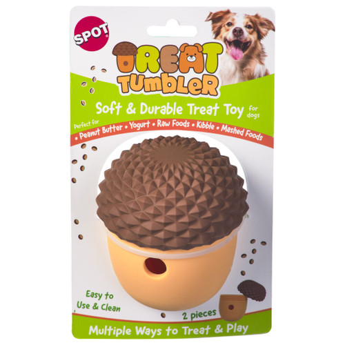 Spot Treat Tumbler Acorn Treat Dispensing Dog Toy 5 in